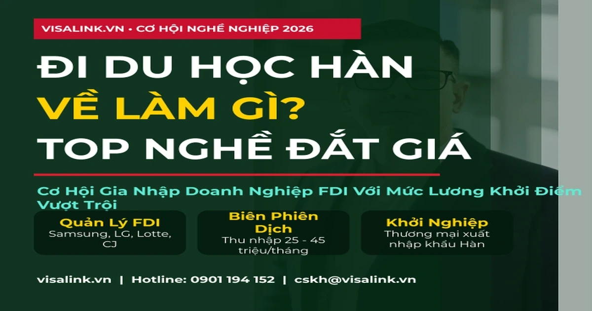 Đi Du Học Hàn Về Làm Gì? Cơ Hội Việc Làm Doanh Nghiệp FDI Lương Cao 2026 1 Đi Du Học Hàn Về Làm Gì - Cẩm nang chi tiết 2026 | Visalink