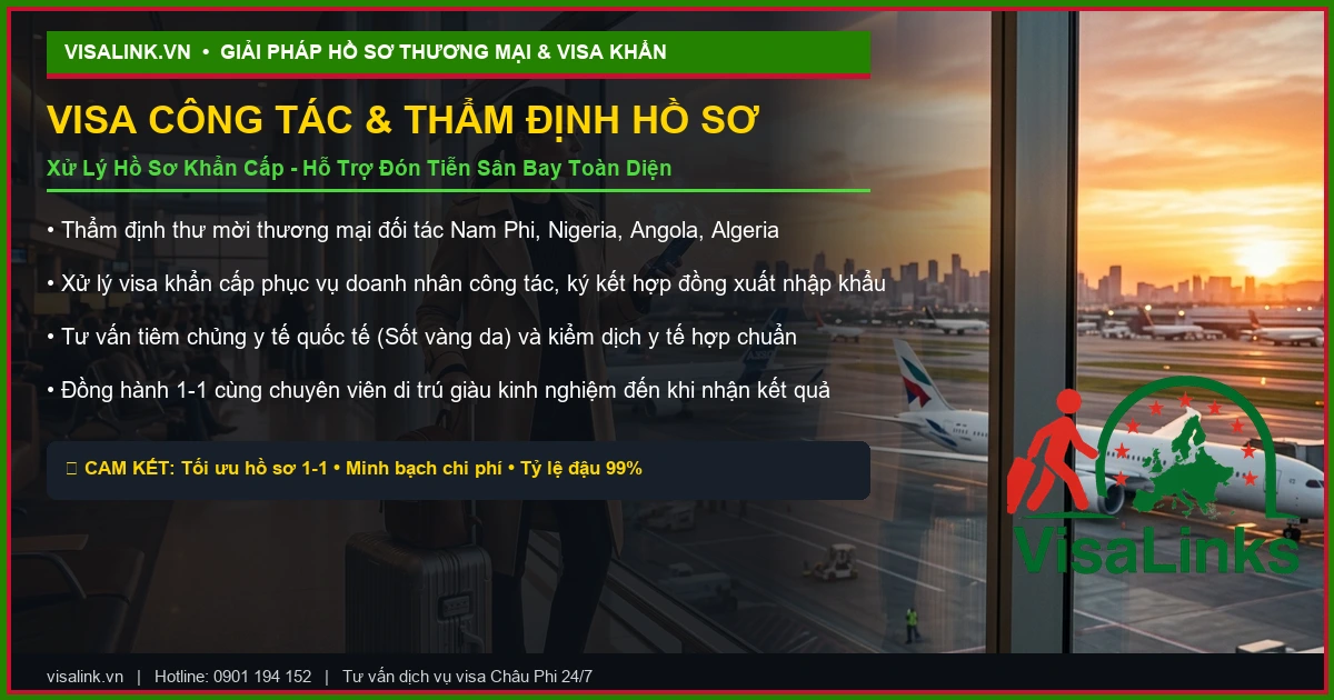 Giải pháp làm visa công tác Châu Phi và xử lý hồ sơ thương mại khẩn - Visalink